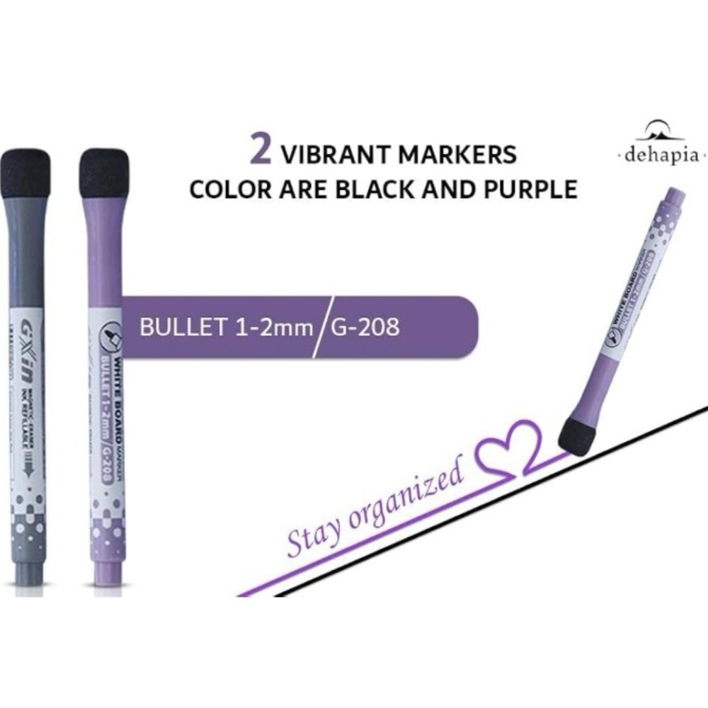 Dehapia Black and Purple Markers Set - Picture 3 of 4